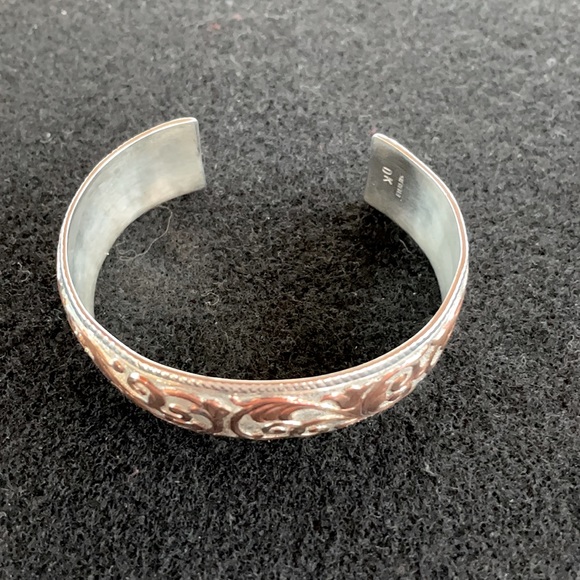 Copper & Sterling Cuff Bracelet - Picture 4 of 4